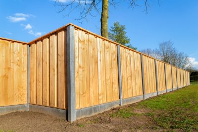 Outdoor Wood Fence Installation